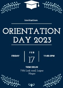 Invitation for Orientation Program – 17th February 2023